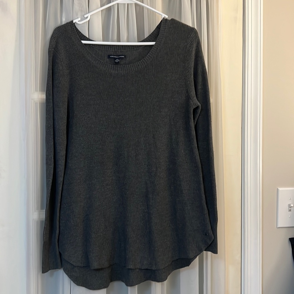Gray American eagle sweater size large